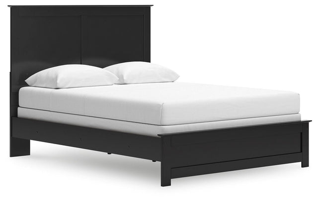 Ashley Maribel - Queen Panel Bed - Black