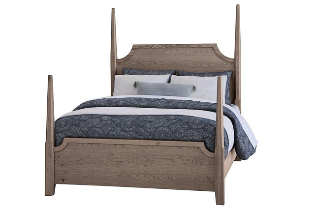 Vaughan-Bassett Tide & Timber - King - Pencil Post Bed - Gray Oak
