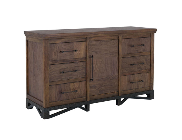 International Furniture Direct Walnut - Dresser - Walnut Brown