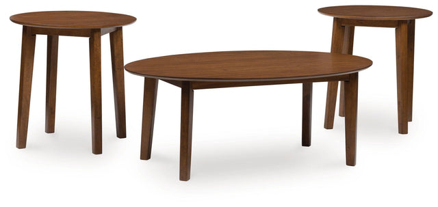 Ashley Gordonay Occasional Table Set (3/CN) - Brown