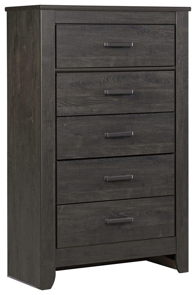 Ashley Brinxton Five Drawer Chest - Charcoal