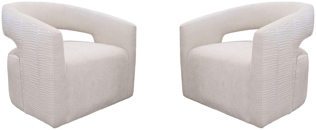 Parker House Orbit - Open Back Accent Chair (Set of 2) - Elise Natural