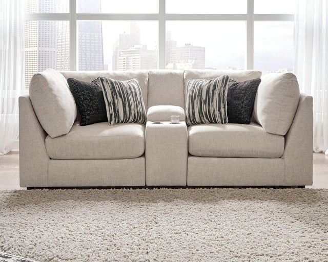 Ashley Kellway - Bisque - Loveseat with Console 3 Pc Sectional