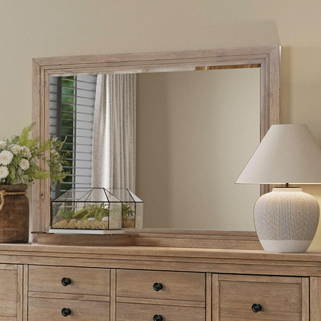 Liberty Furniture Haven Hills - Landscape Mirror - Camel Beige