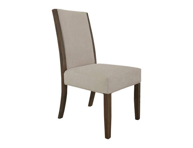 International Furniture Direct Black Verona - Upholstered Chair (Set of 2) - Ivory