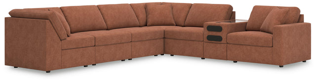 Ashley Modmax - Spice - 7-Piece Sectional With Audio System Console