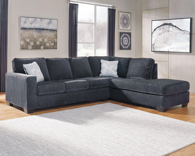 Ashley Altari - Slate - Right Arm Facing Corner Chaise With Sleeper 2 Pc Sectional