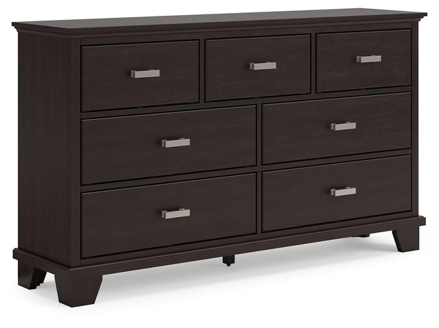 Ashley Covetown Dresser - Dark Brown