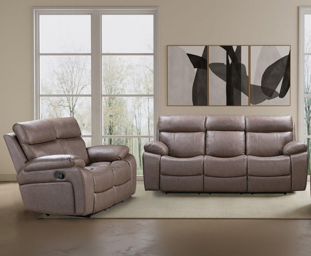 Parker House Theon - Manual Reclining Sofa And Loveseat - Stokes Toffee