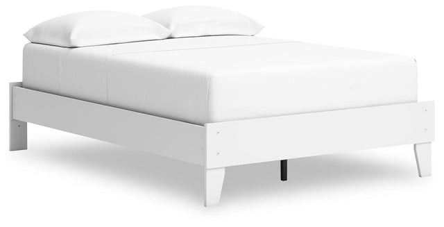 Ashley Hallityn Full Platform Bed - White