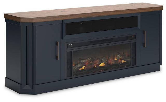 Ashley Landocken - Two-tone - 83" TV Stand With Electric Fireplace