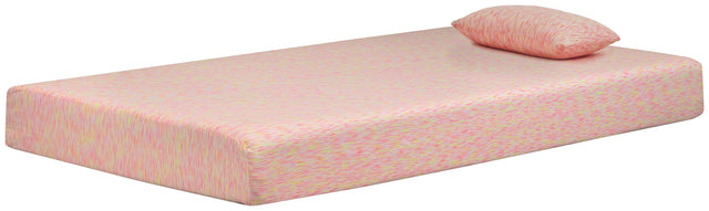 Ashley iKidz Pink Twin Mattress and Pillow 2/CN - Pink