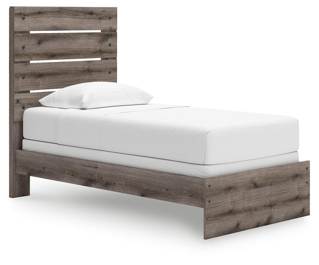 Ashley Graystorm - Brown Gray - Twin Panel Bed