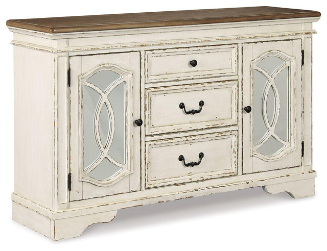 Ashley Realyn Dining Room Server - Chipped White