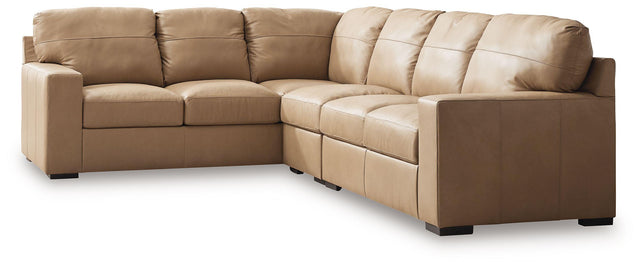 Ashley Bandon - Toffee - 3-Piece Sectional With Raf Loveseat