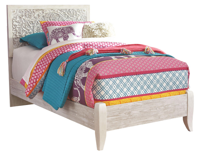 Ashley Paxberry - Whitewash - Twin Panel Bed