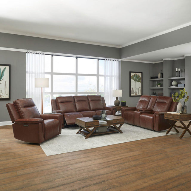 Liberty Furniture Avery - Sofa With Loveseat & Recliner - Brown