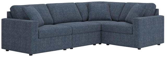 Ashley Modmax - 4-Piece Sectional With LAF / RAF Corner Chairs And Wedge - Ink