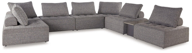 Ashley Bree Zee - Brown - 8-Piece Outdoor Sectional