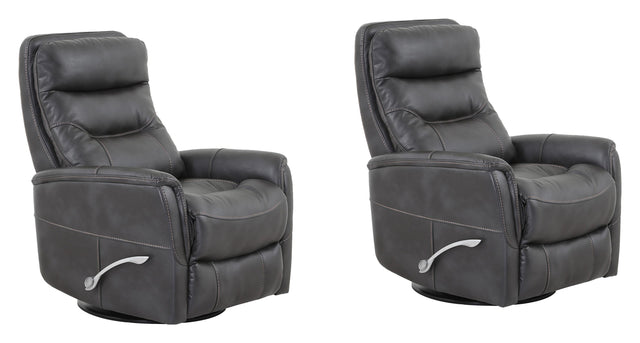 Parker House Gemini - Swivel Glider Recliner (Set of 2) - Flint