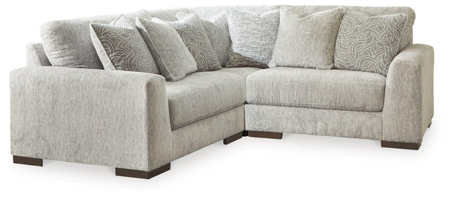 Ashley Regent Park - Pewter - 3-Piece Sectional