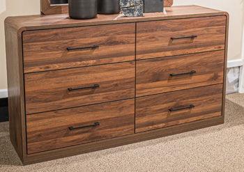 Ashley Fortlorn Dresser - Walnut Brown