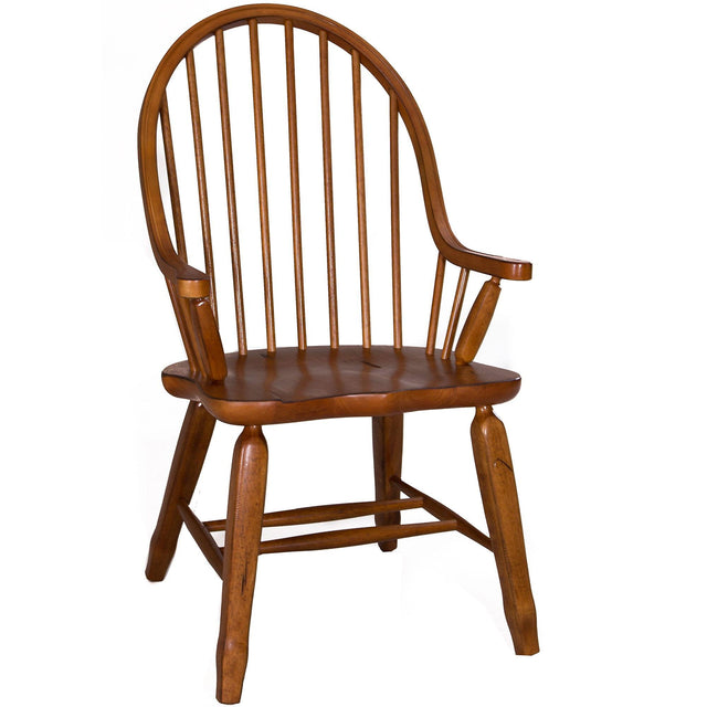 Liberty Furniture Treasures - Bow Back Arm Chair - Light Brown