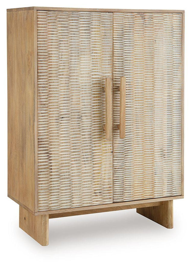 Ashley Dallinbury Accent Cabinet - Natural/White Wash