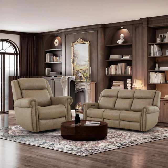 Liberty Furniture Carlton - Sofa & Recliner - Taupe