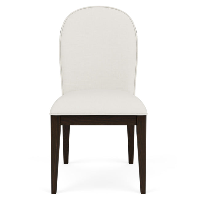 Riverside Furniture Lydia - Curved Upholstered Side Chair - White