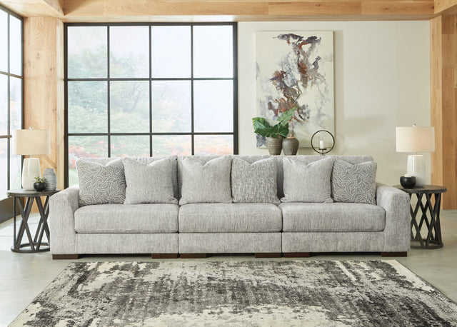 Ashley Regent Park - Pewter - Sofa 3 Pc Sectional