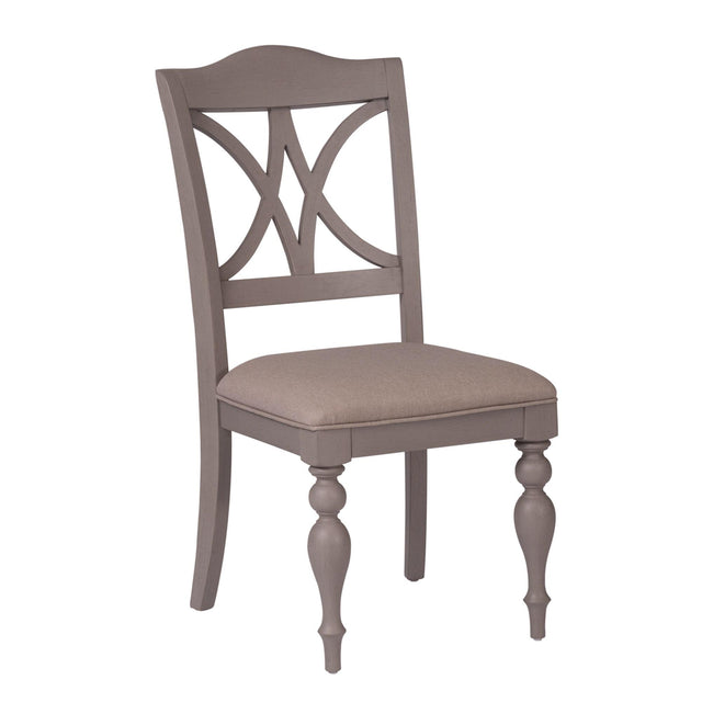 Liberty Furniture Summer House - Slat Back Side Chair - Gray