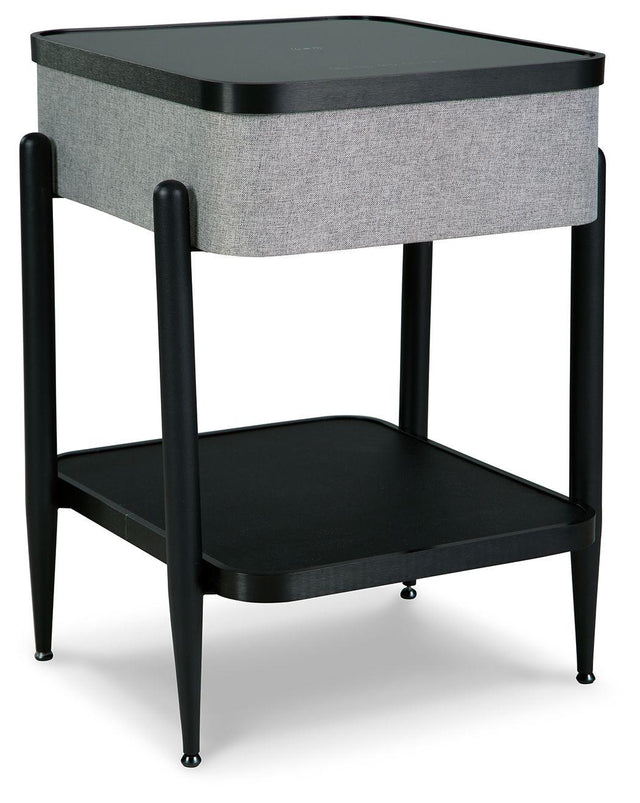 Ashley Jorvalee Accent Table with Speaker - Gray/Black