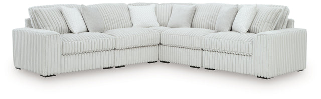 Ashley Stupendous - 5-Piece Sectional With LAF / RAF Corner Chairs - Alloy