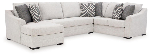 Ashley Koralynn - Stone - 3-Piece Sectional With Laf Corner Chaise
