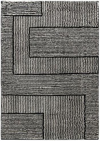 Ashley Kurtmen Large Rug - Black/Ivory