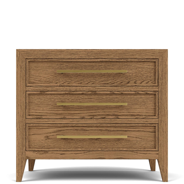 Riverside Furniture Halbrooke - Three Drawer Nightstand - Light Brown