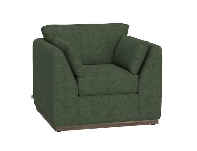 International Furniture Direct Vallarta - Arm Chair - Dark Green