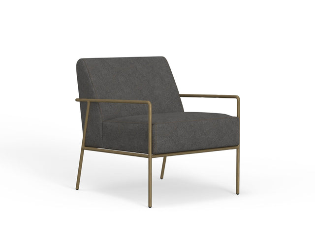 International Furniture Direct Aragon - Armchair - Gray / Gold