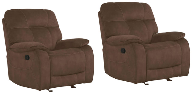Parker House Cooper - Glider Recliner (Set of 2) - Shadow Brown