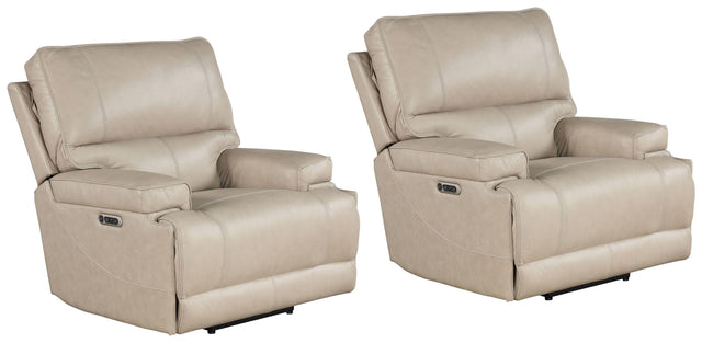 Parker House Whitman - Powered By Freemotion Cordless Power Recliner (Set of 2) - Verona Linen