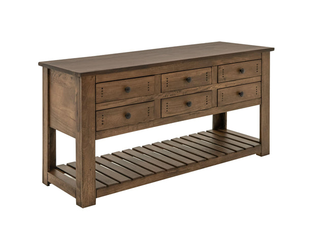 International Furniture Direct Parota III - Sofa Table - Barrel Brown