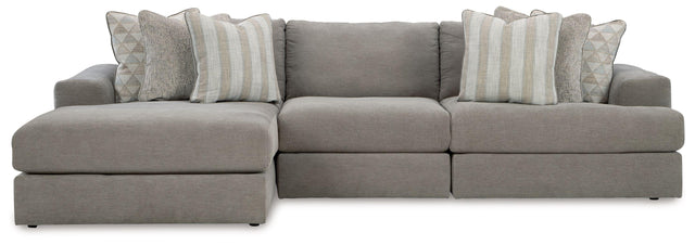 Ashley Avaliyah - Ash - 3-Piece Sectional With Laf Corner Chaise