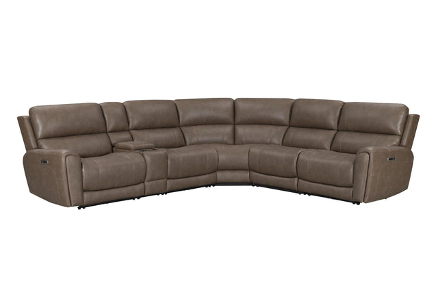 Parker House Hancock - 6 Piece Zero Gravity Power Reclining Sectional With Power Adjustable Headrests - Bette Hazel