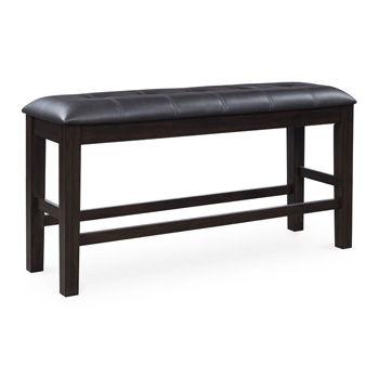 Ashley Haddigan DBL Counter UPH Bench (1/CN) - Dark Brown