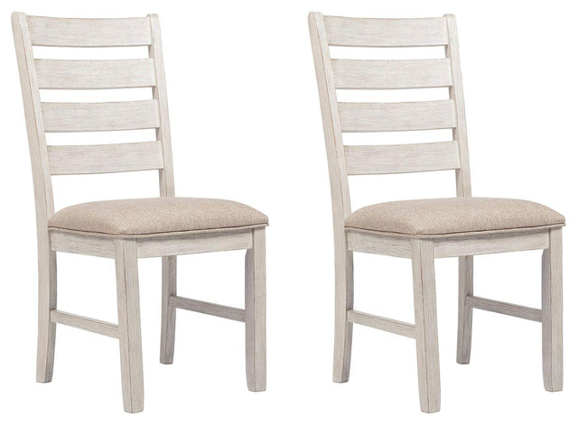 Ashley Skempton Dining UPH Side Chair (2/CN) - White/Light Brown