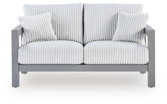 Ashley Hurley Park Loveseat w/Cushion - Gray