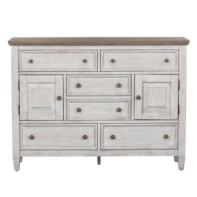 Liberty Furniture Heartland - 2 Door 6 Drawer Chesser - White