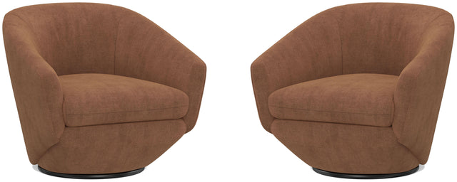Parker House The Twist - Swivel Chair (Set of 2) - Elise Rust