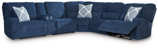 Ashley Acklen Place - Navy - 6-Piece Power Reclining Sectional